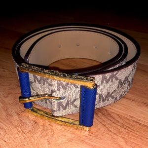 Michael kors Beige/cream Monogram MK Belt